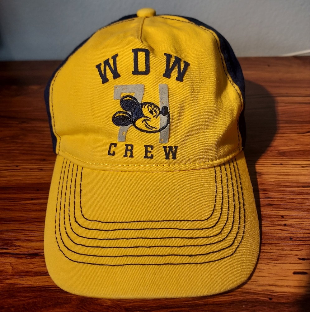 Disney hat mickey mouse wdw 71 crew baseball walt disney world ajustable hat